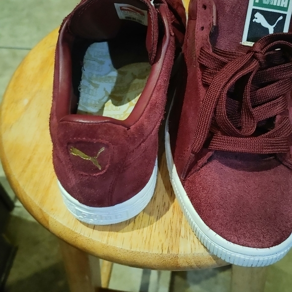 Puma Burgundy Suede Sneakers - Picture 8 of 16